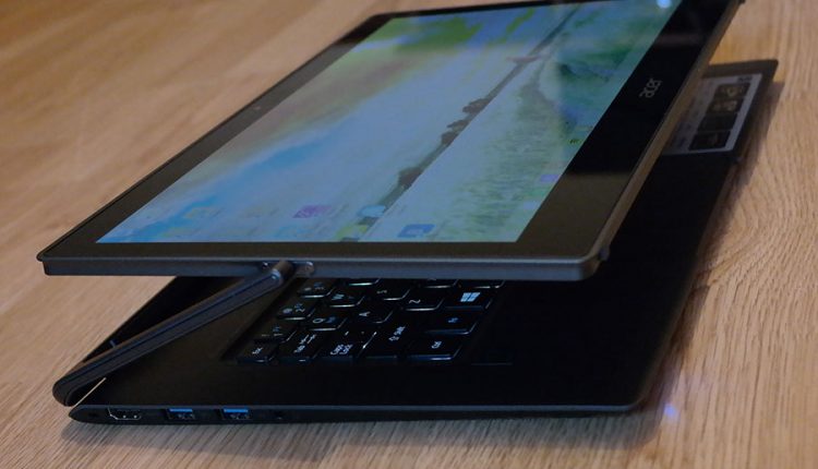 „Acer Aspire R13“ apžvalga: stiklinis transformeris