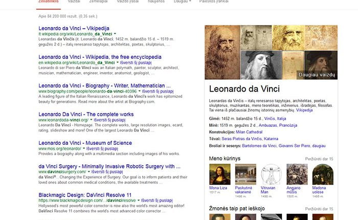 "Google" paieškos rezultatuose pradėjo rodyti pagrindinę medicininę informaciją