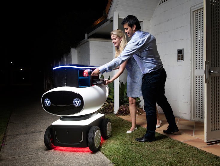 „Domino's“ parodė picas pristatantį robotą