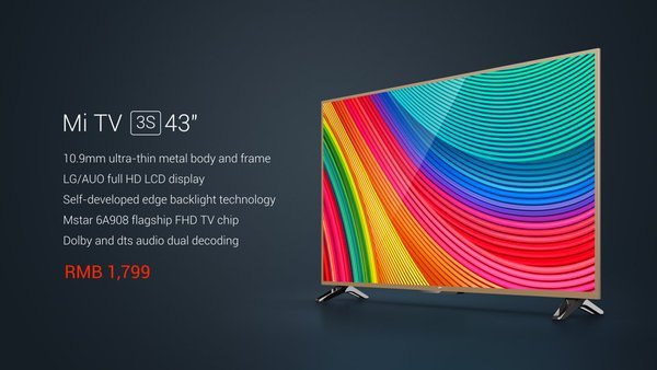 Xiaomi Mi TV 3S 43“