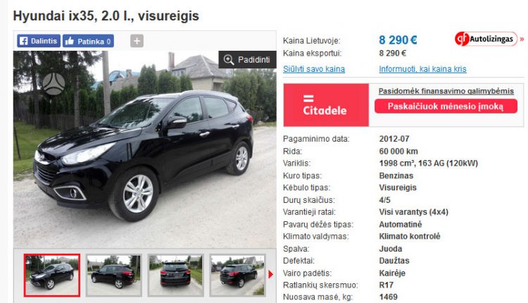 automobilių aukcionai